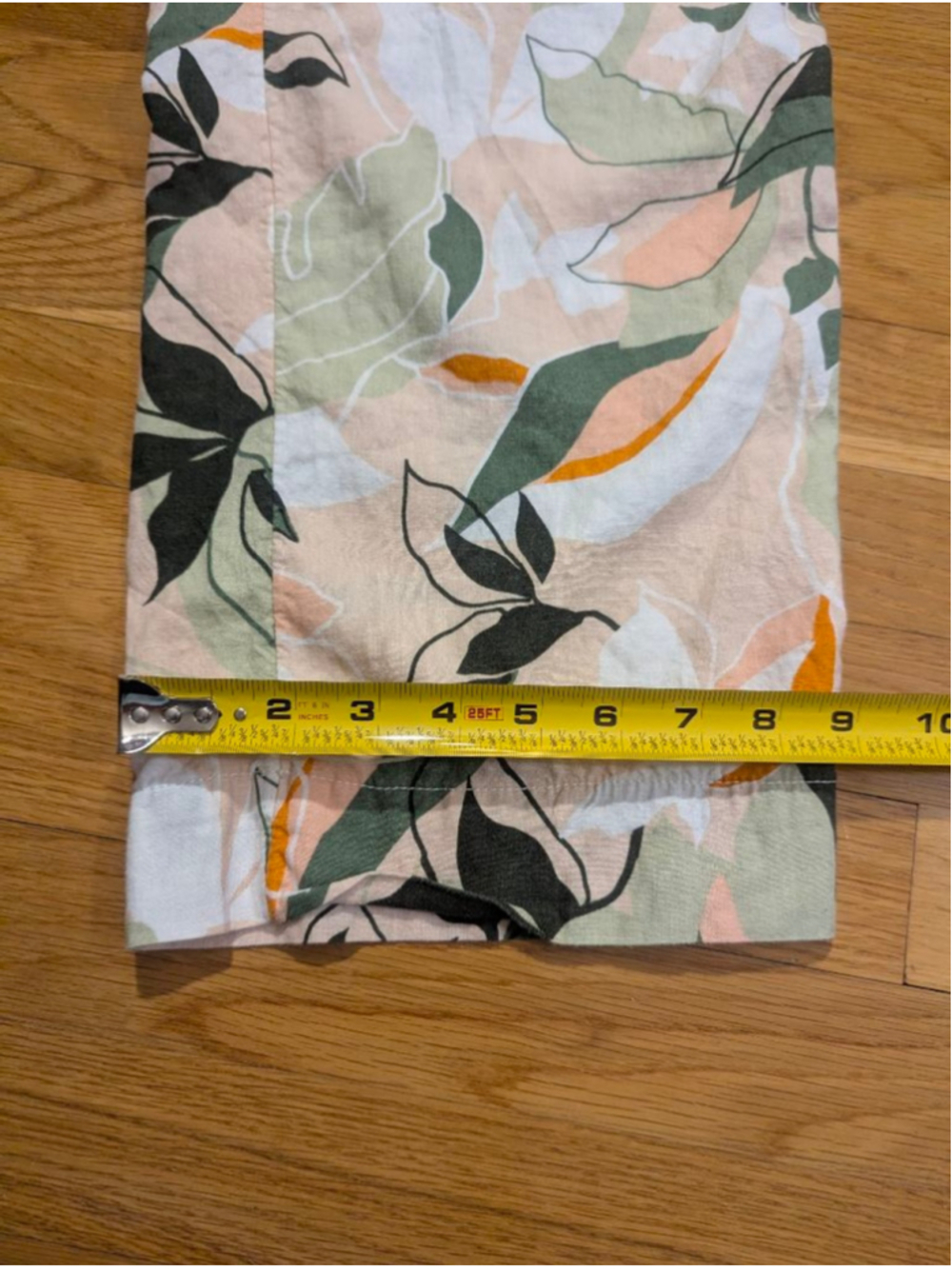 Nicole Miller Linen Wide Leg Pants Small Tropical Print - Picture 10 of 12
